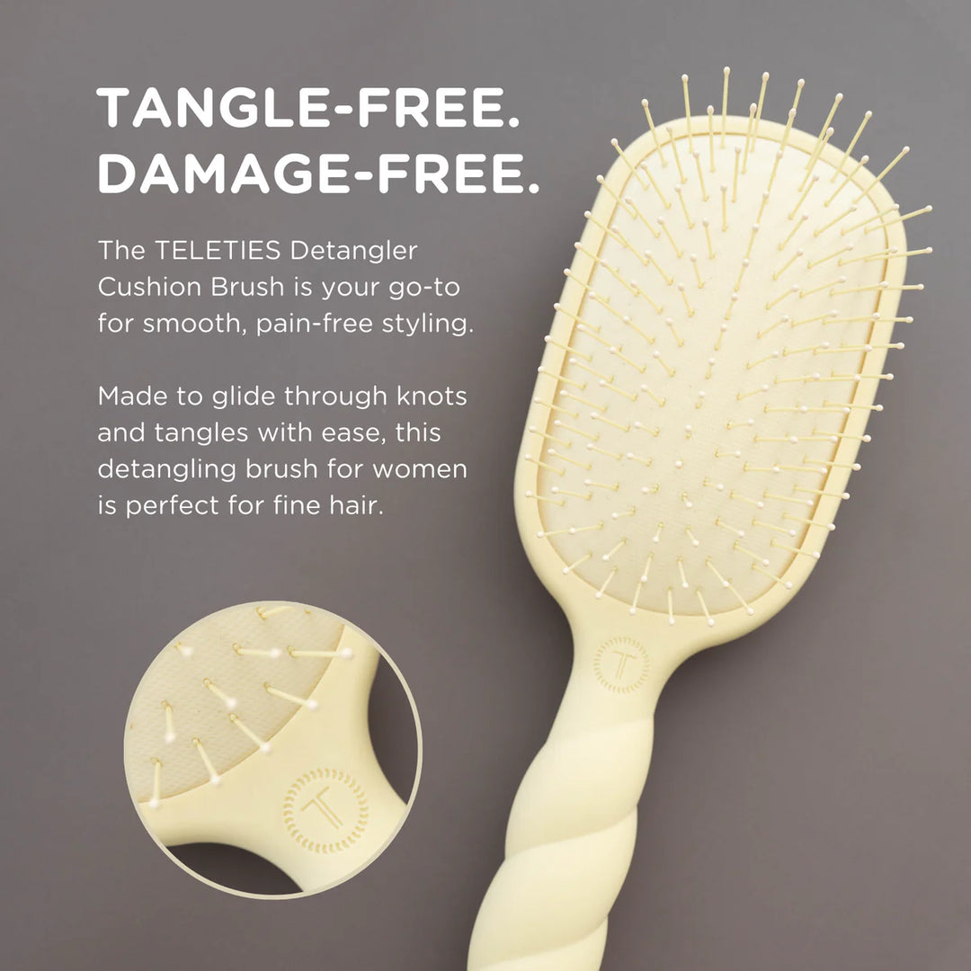 Detangler Hair Brush for Fine Hair- Tan