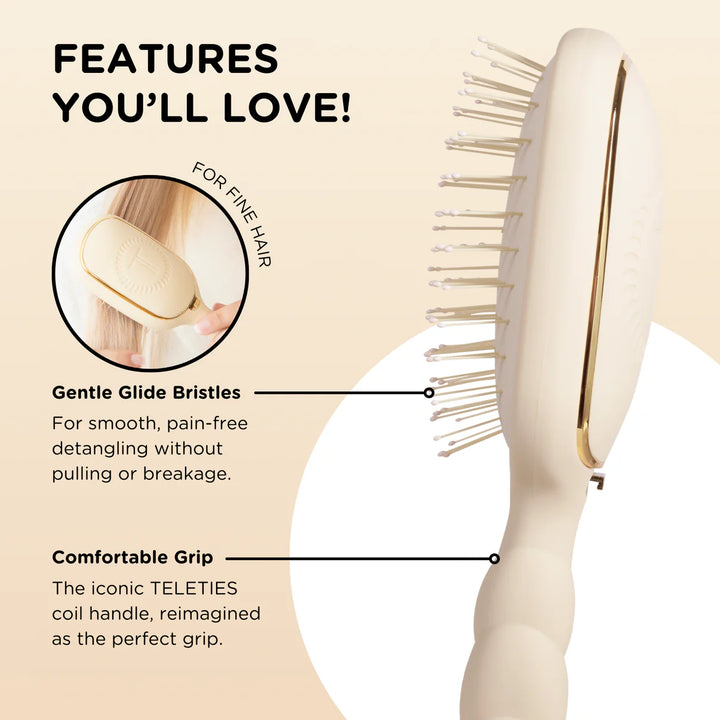 Detangler Hair Brush for Fine Hair- Tan