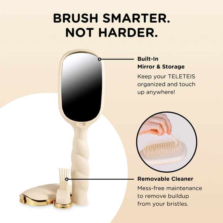 Detangler Brush for Thick Hair- Tan