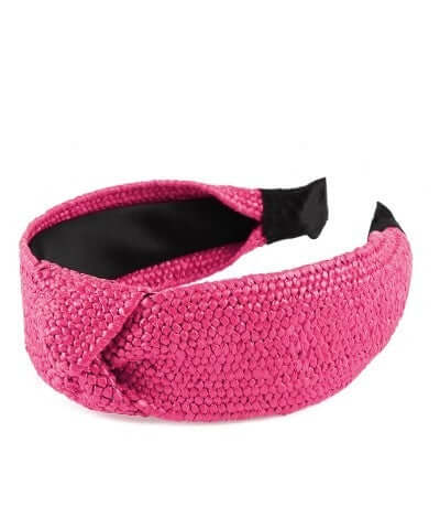 Rattan Headband Pink