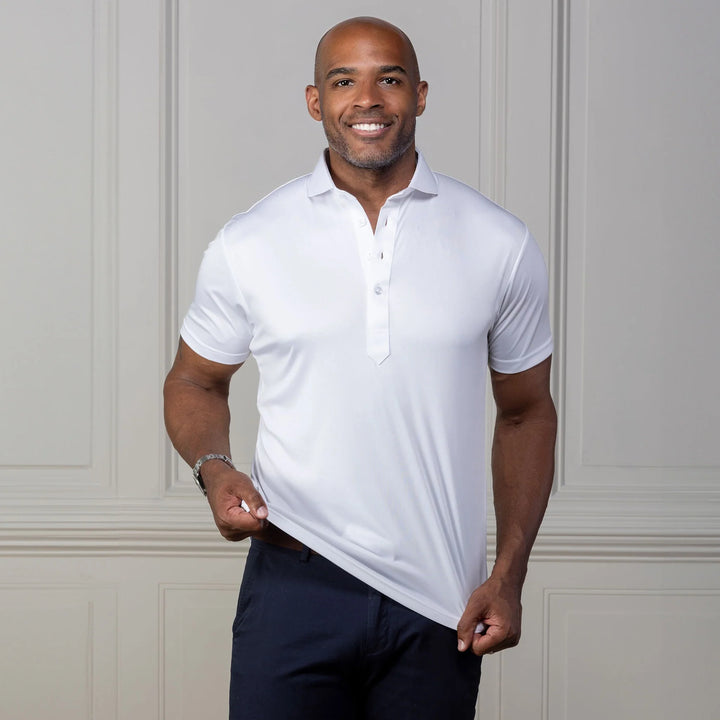 Lightweight White Polo