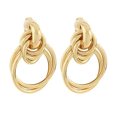Multi Door Knocker Clip On Earrings