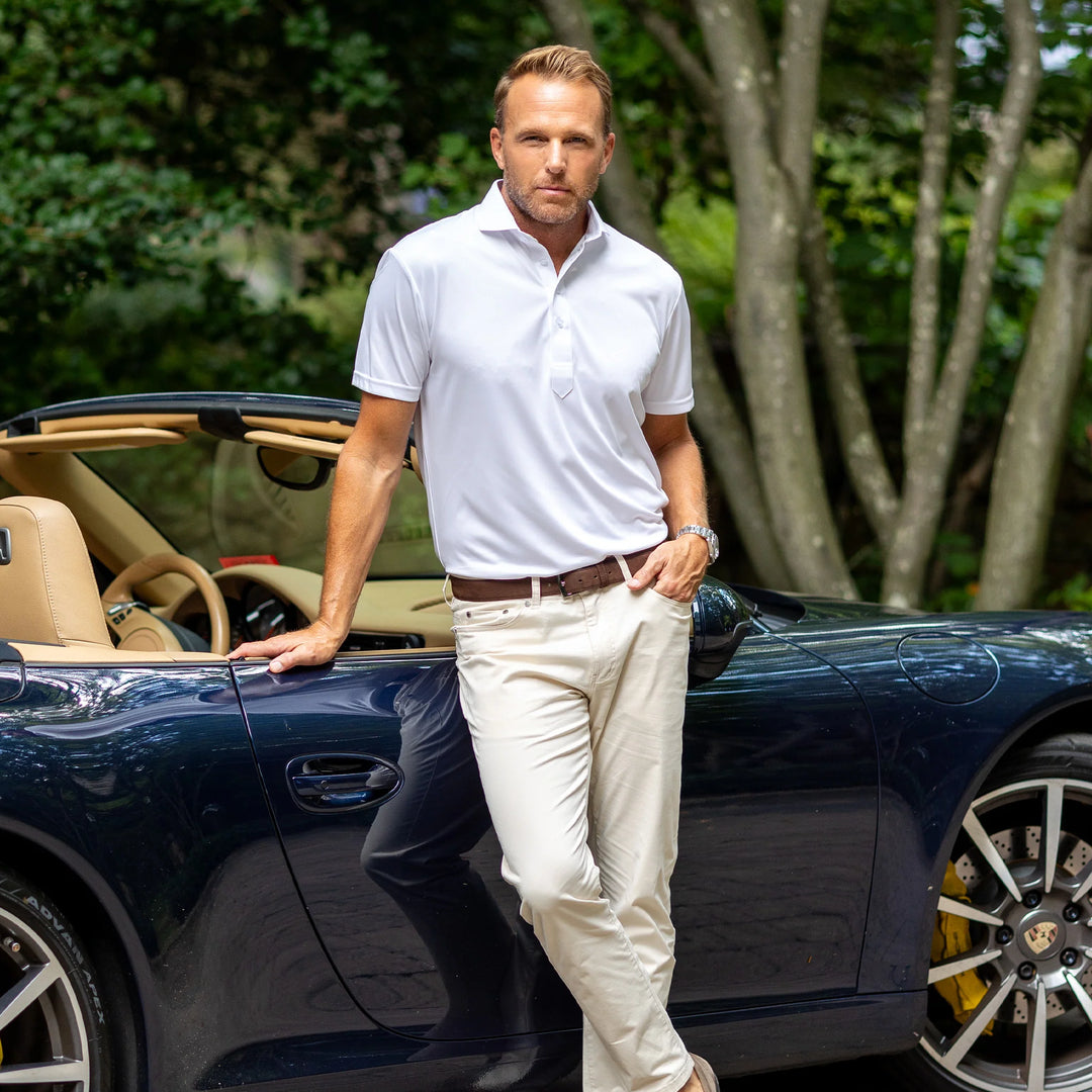 Lightweight White Polo