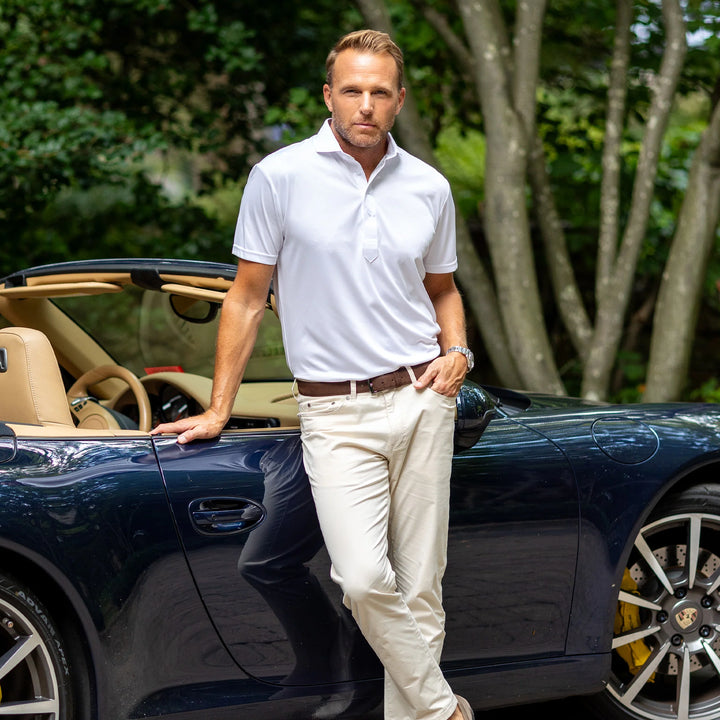 Lightweight White Polo