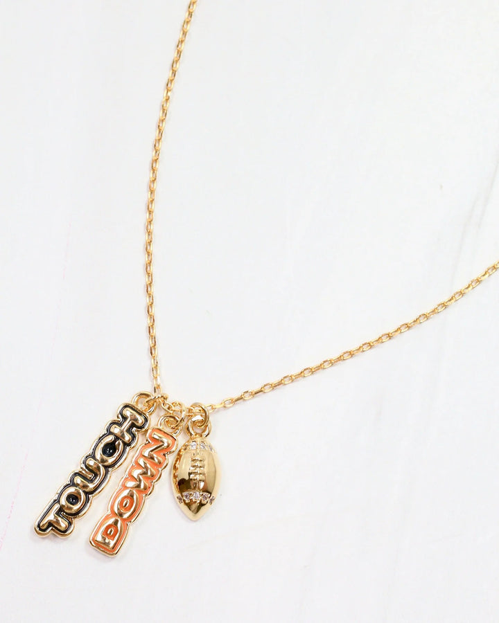 Enamel Touch Down Necklace