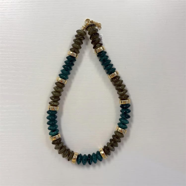 Jules Necklace-Green