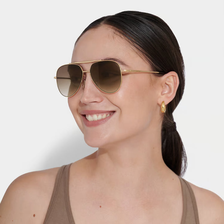 BALI SUNGLASSES | Gold Metal
