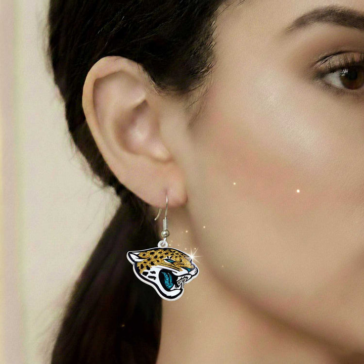 NFL Jacksonville Jaguars Glitter Dazzle Earrings