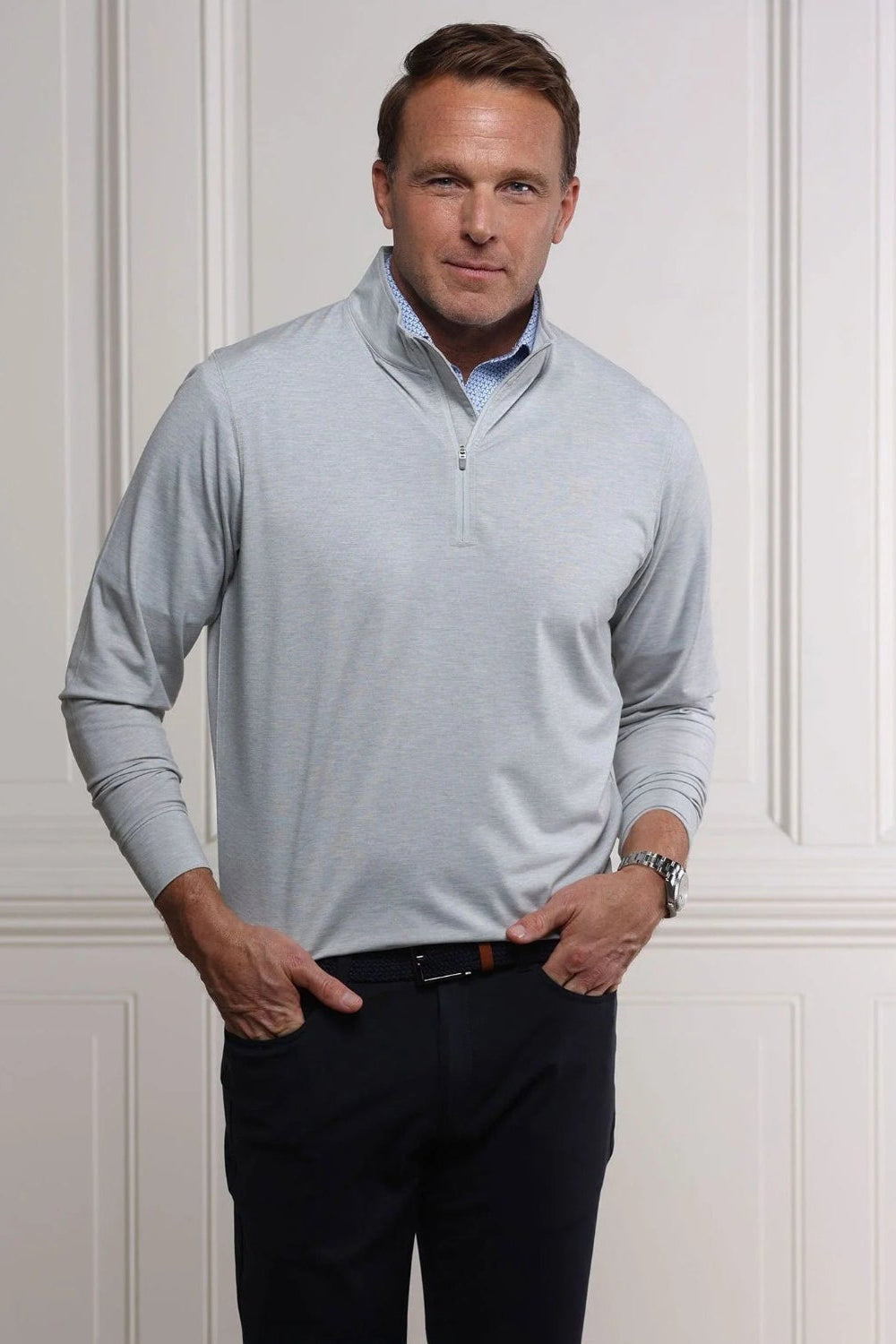 light grey longsleeve pullover