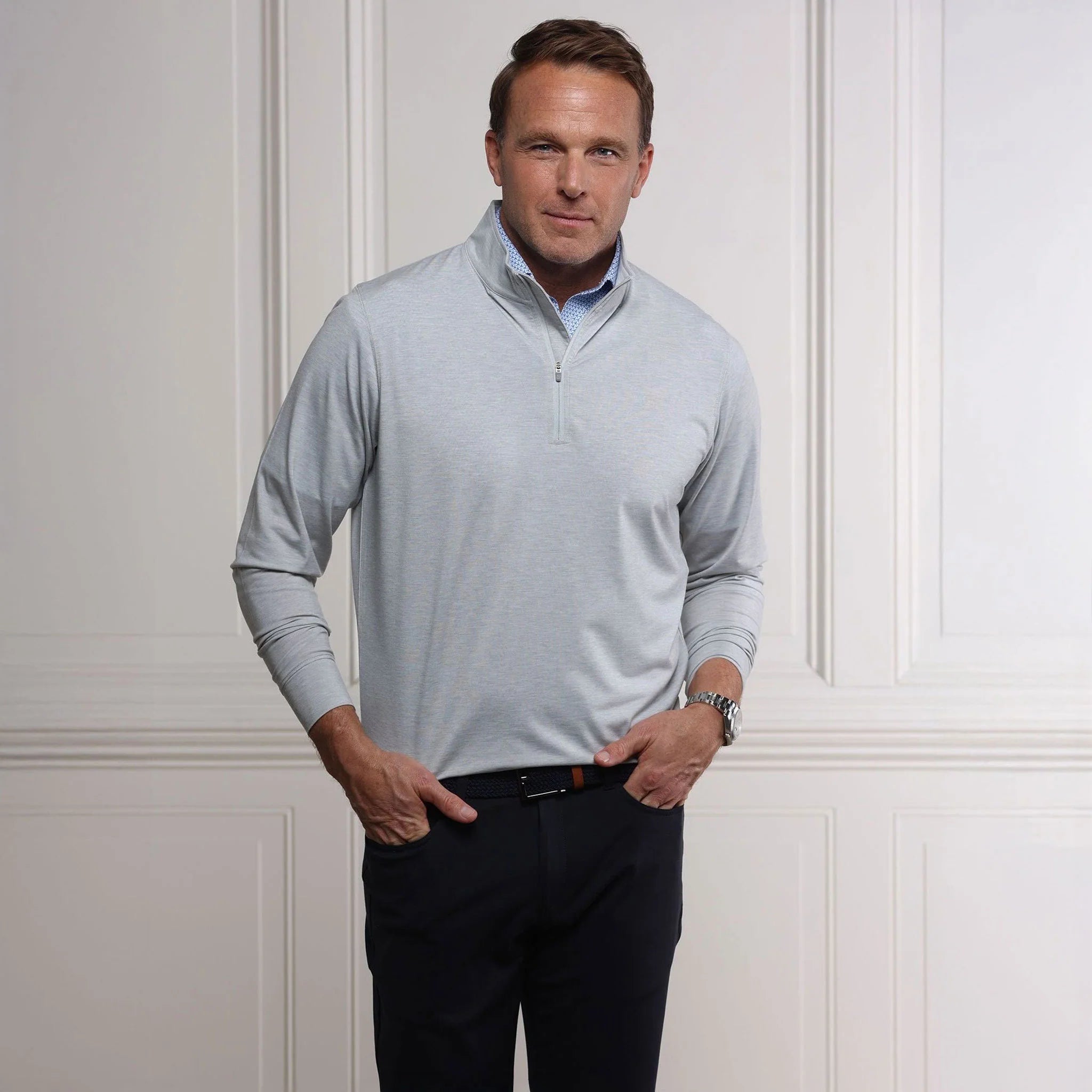 light grey longsleeve pullover