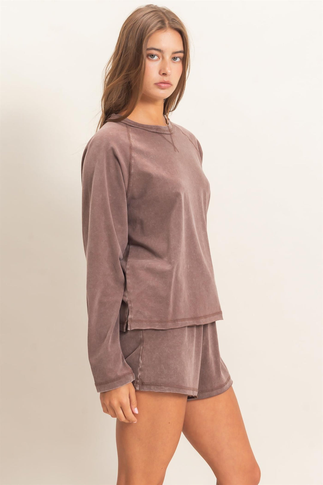 Mineral Washed Shorts Set