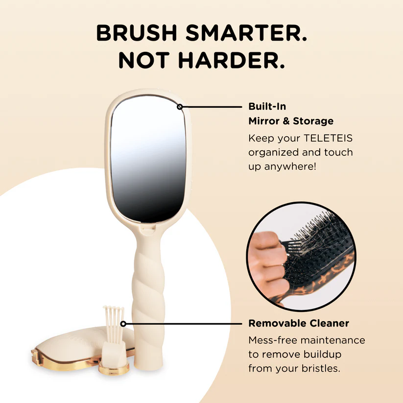 Boar Bristle Brush- Tan