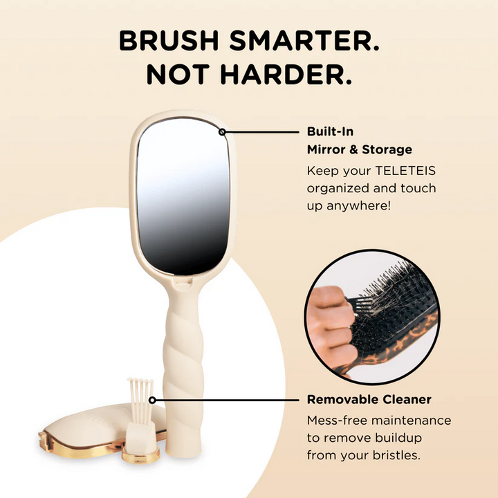 Boar Bristle Brush- Tan