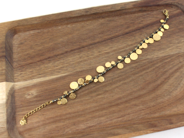 Beaded Coin Bracelet
