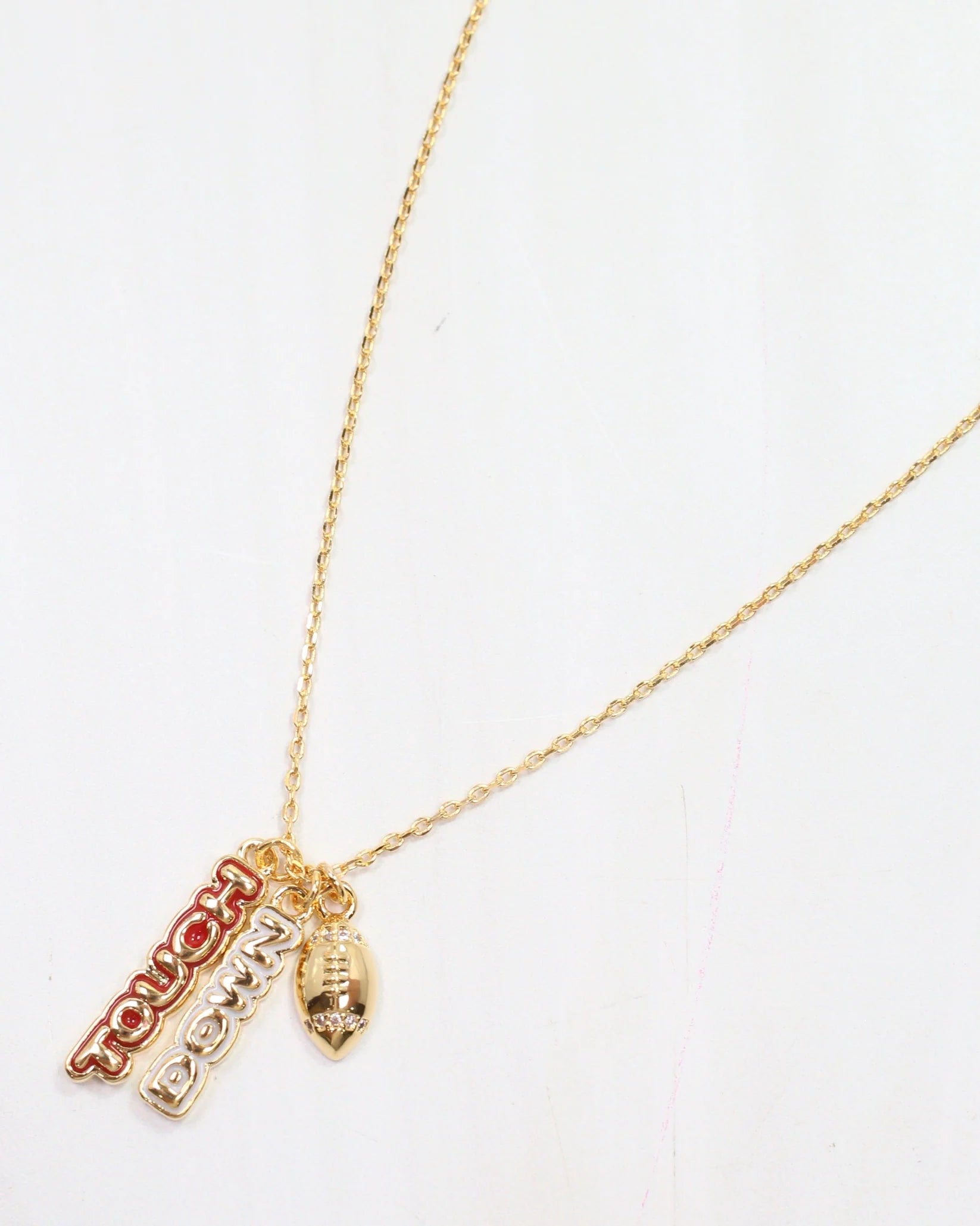 Enamel Touch Down Necklace