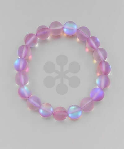 Mermaid Sea Glass Bracelet  Purple