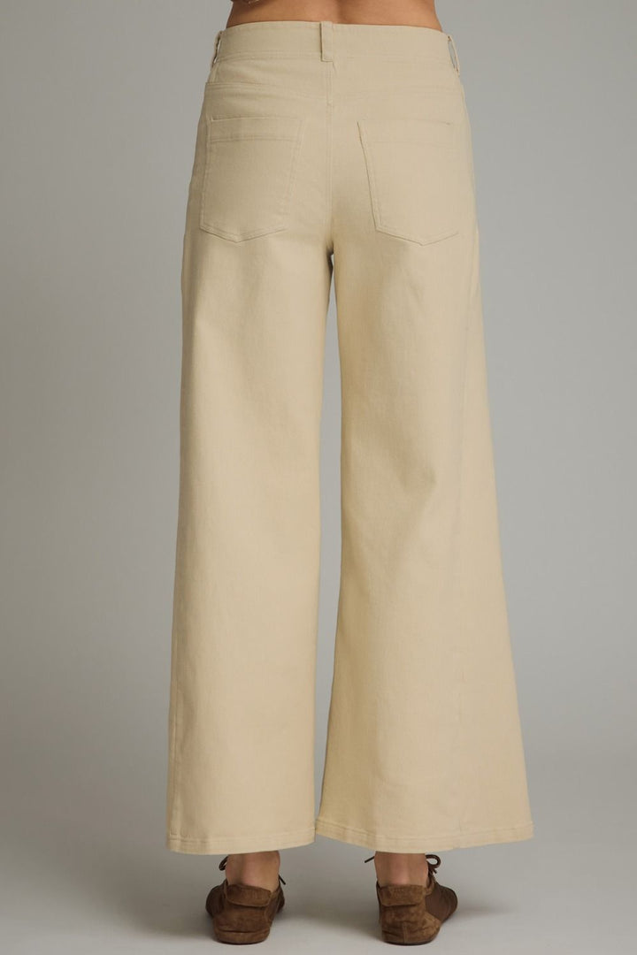 Wide Leg Pants- Ecru