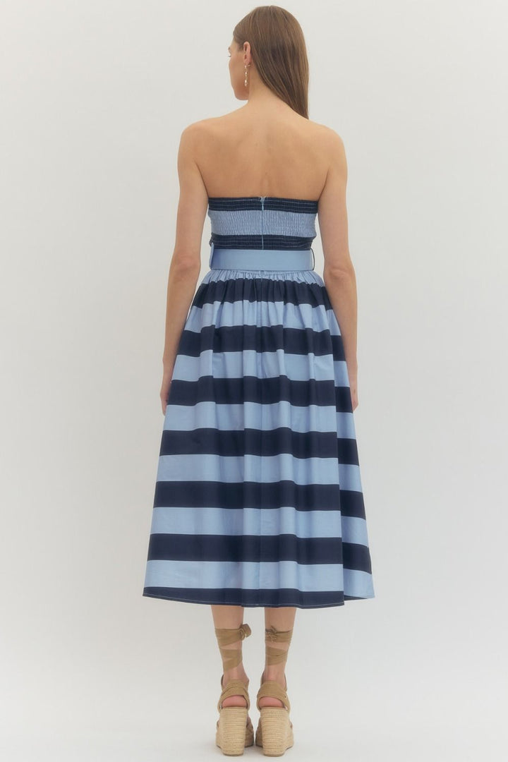 Striped Midi Dress