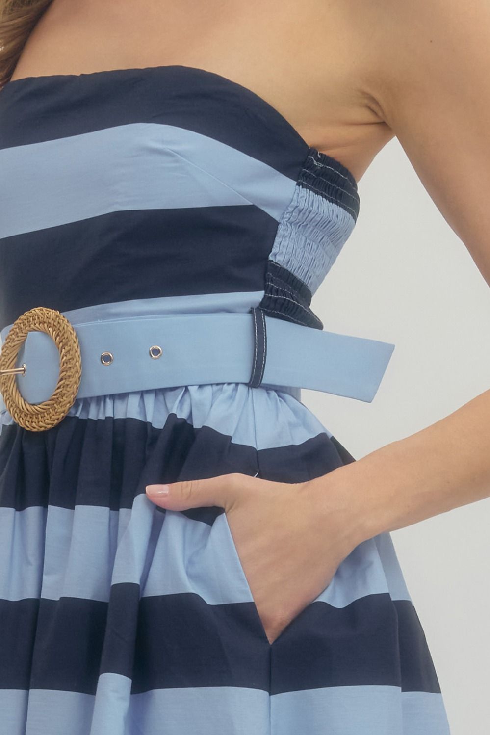 Striped Midi Dress