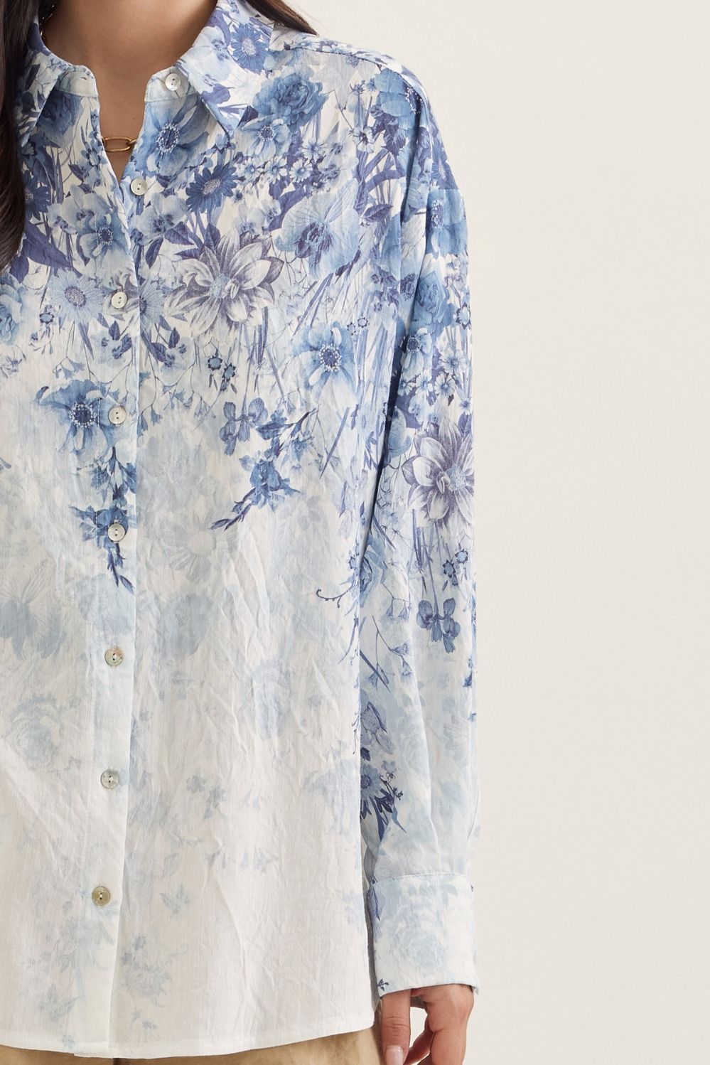 Floral Print Button Down