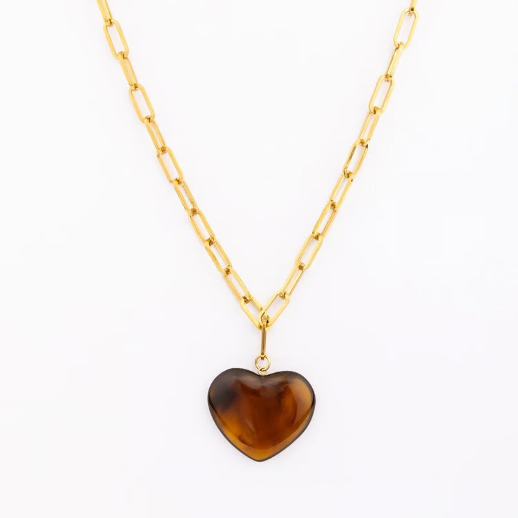 Natalia Necklace- Tortoise