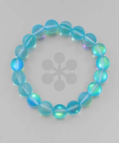 Mermaid Sea Glass Bracelet  Aqua