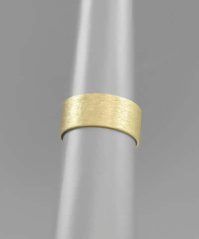 Scratched Cuff Ring