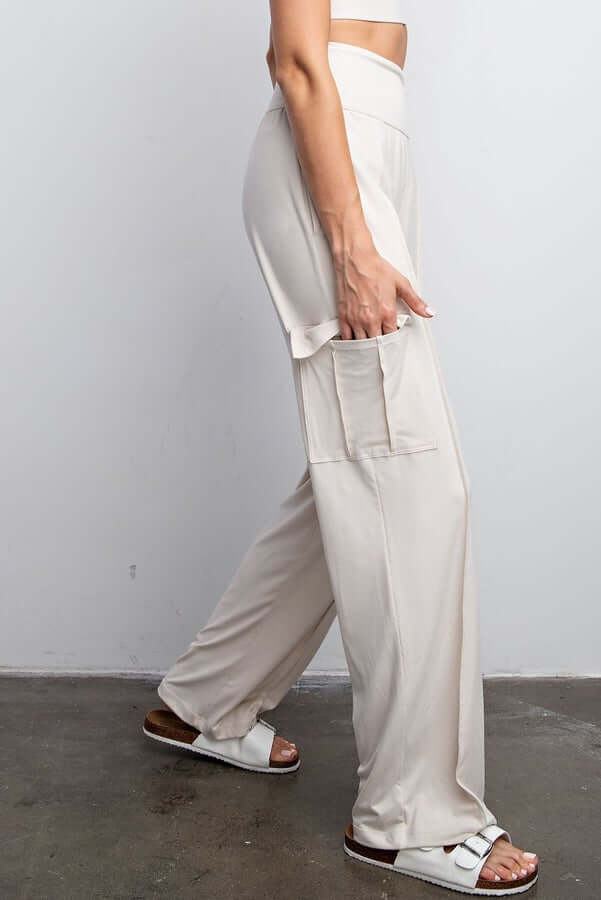 Pearl Cargo Pants Cream