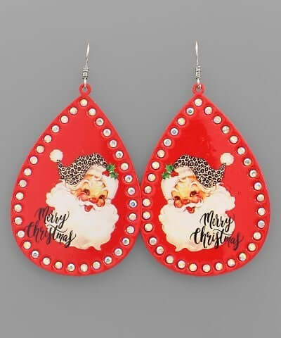 RedSanta teardrop earrings 
