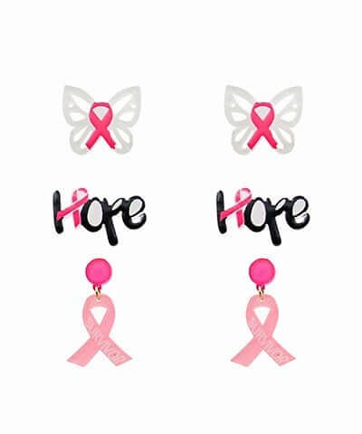 Breast Cancer Awareness Earrings "hope"