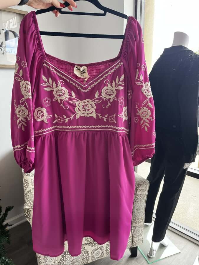 Santa Fe Magenta Dress