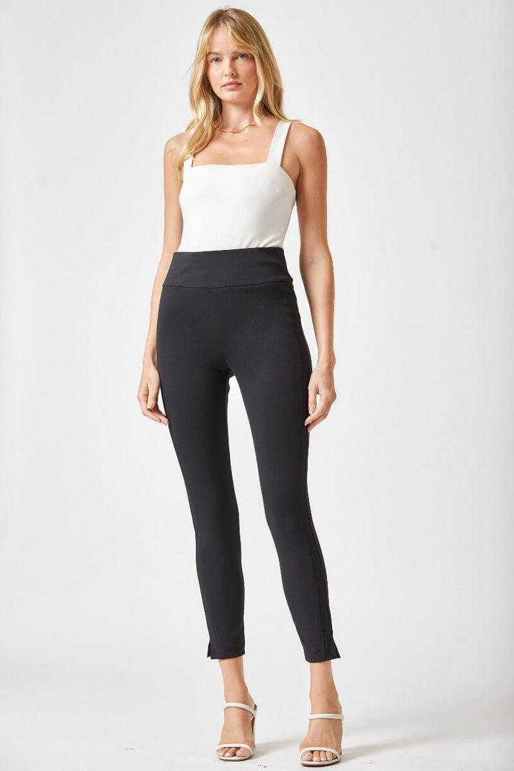 Magic High Waisted Knit Pants Black Skinny