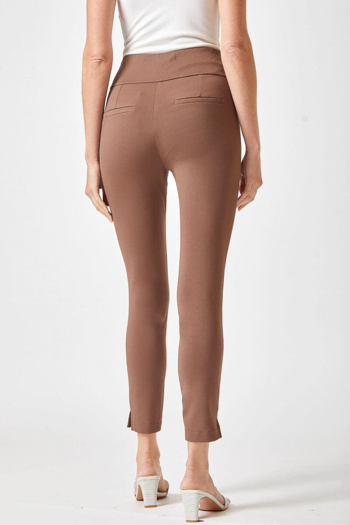 Magic High Waisted Knit Pants Brown Skinny