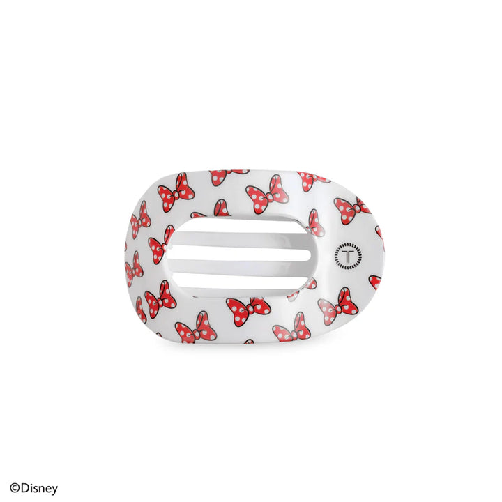 Minnie Mouse Loves Her Bows! Small Flat Round Hair Clip
