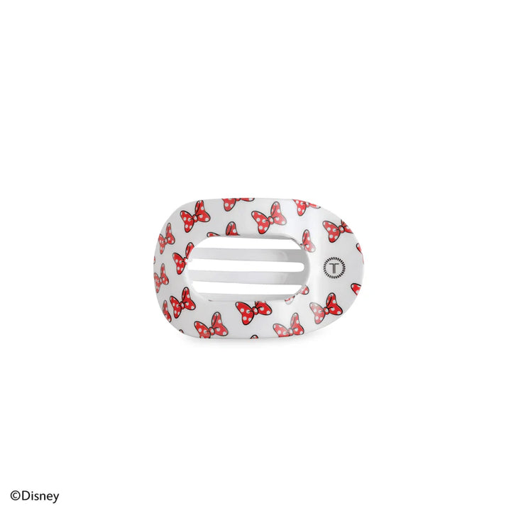Minnie Mouse Loves Her Bows! Tiny Flat Round Hair Clip
