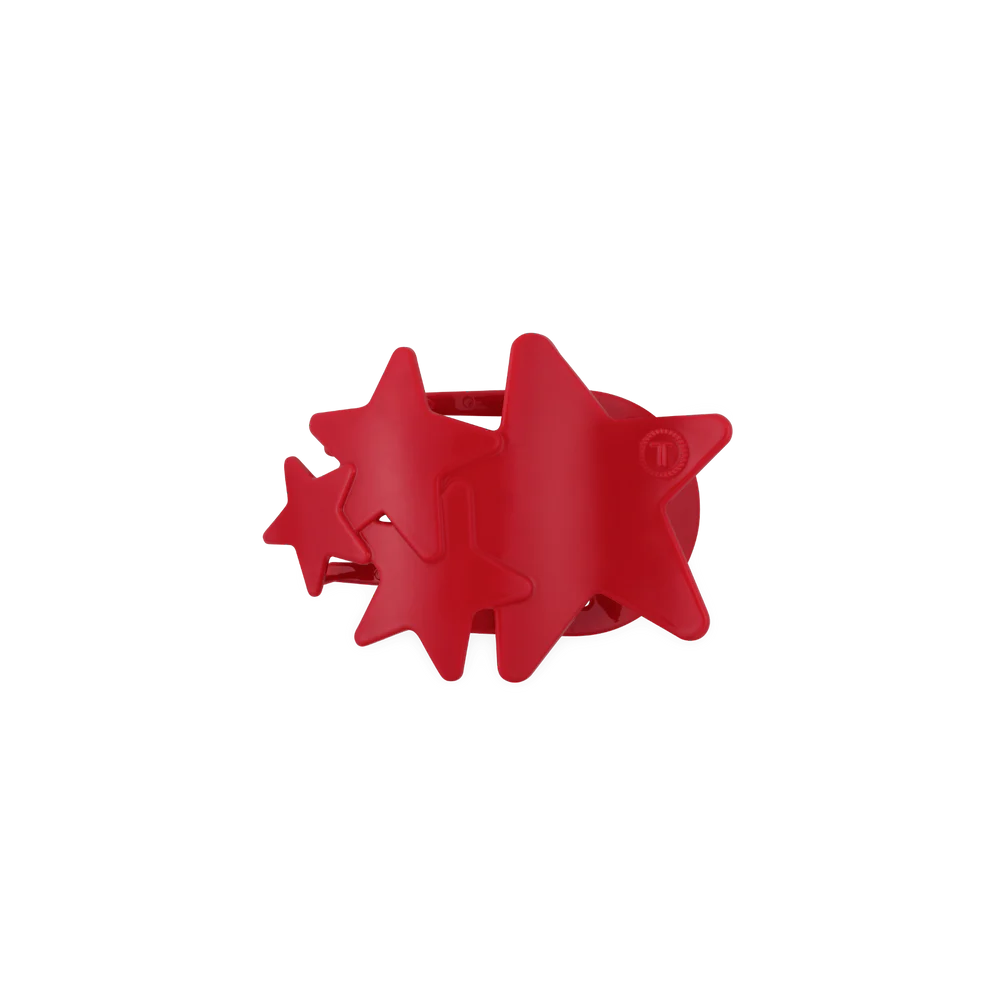 Red Shooting Star Small Flat Hair Clip