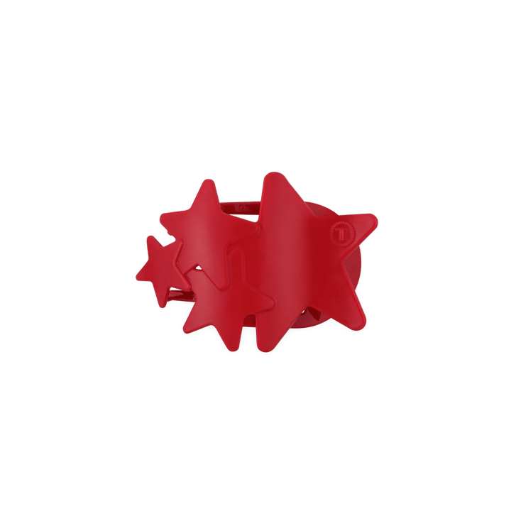 Red Shooting Star Small Flat Hair Clip