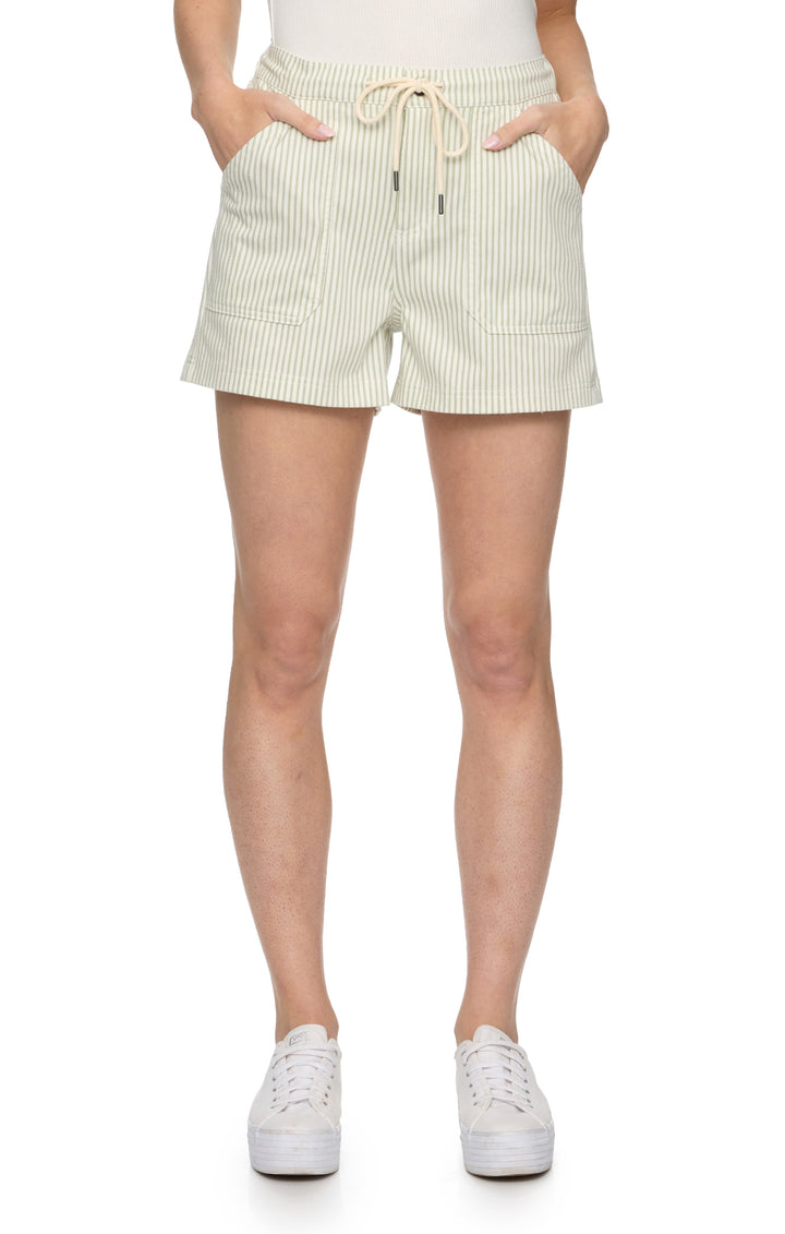 Buffy Drawstring Railroad Short-sage