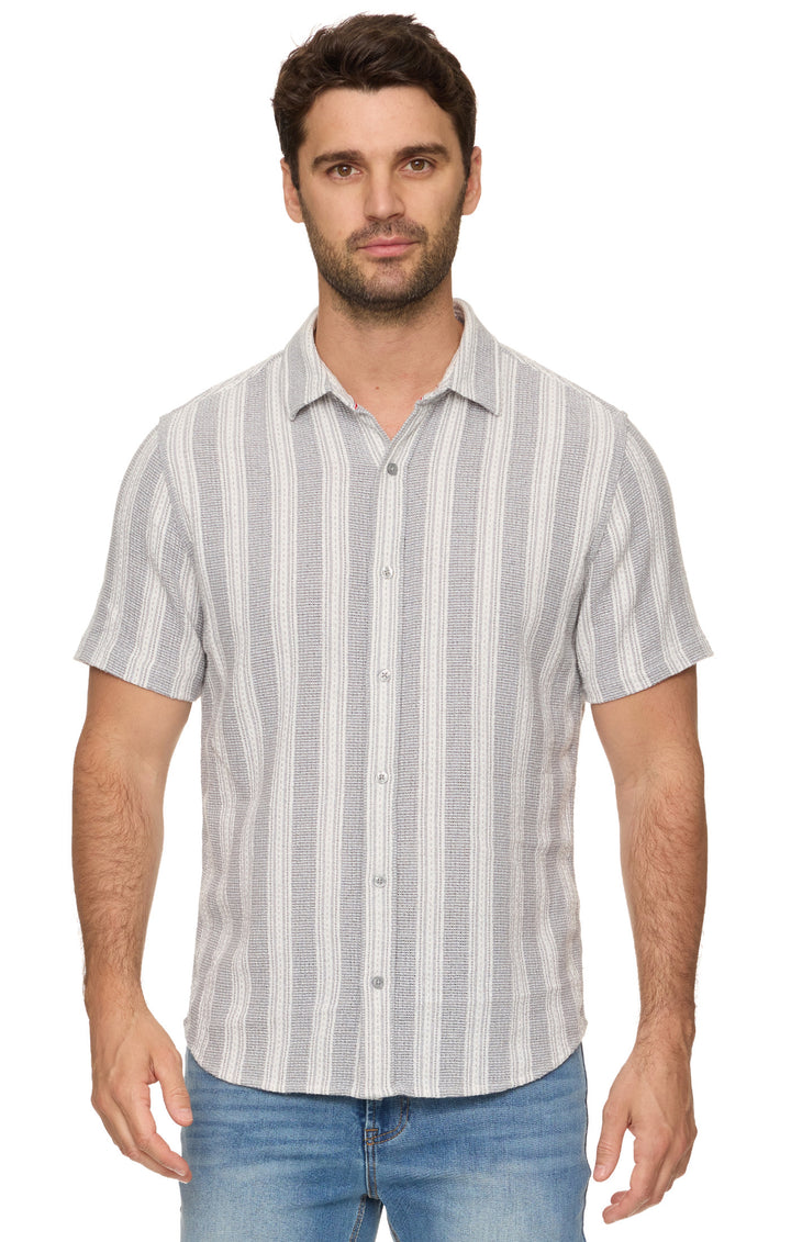 Flag and Anthem Hutchins Textured Stripe Shirt