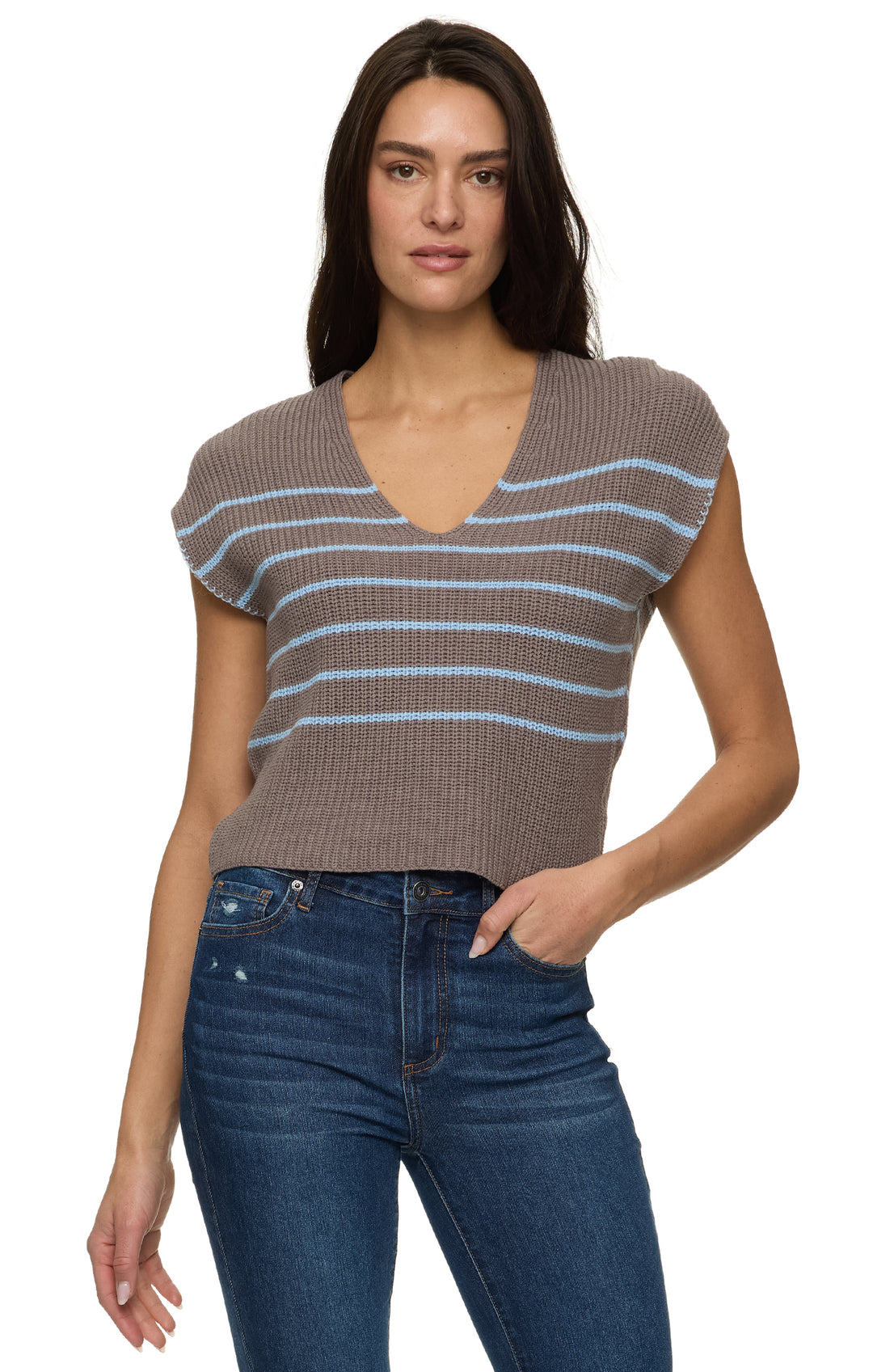 Valencia Stripe Sweater Dolman