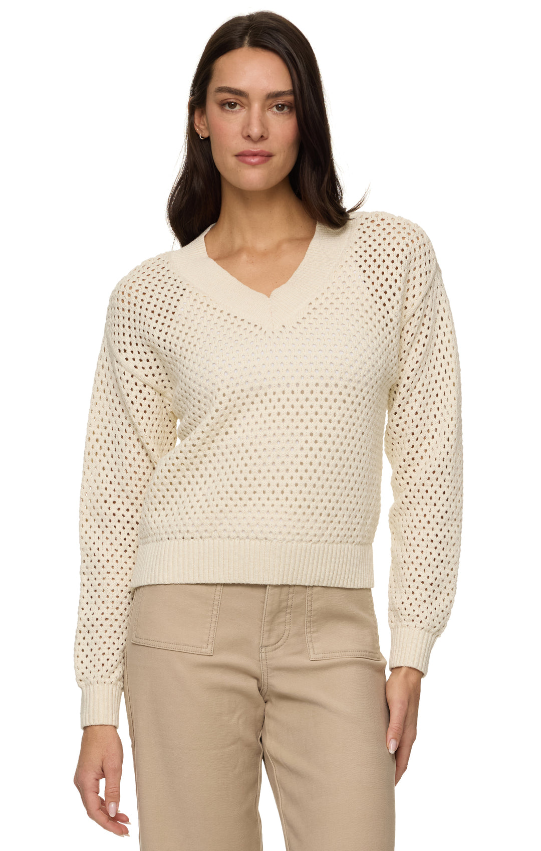 Emerson Crochet Long sleeve Sweater
