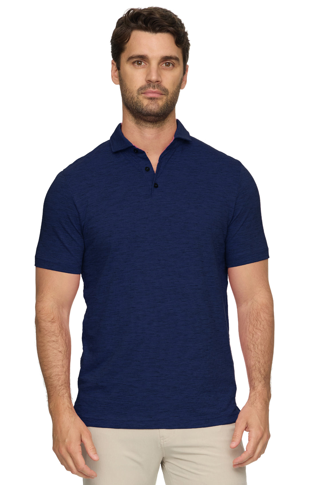 Flag and Anthem Hudson Striped Space Dyed Polo