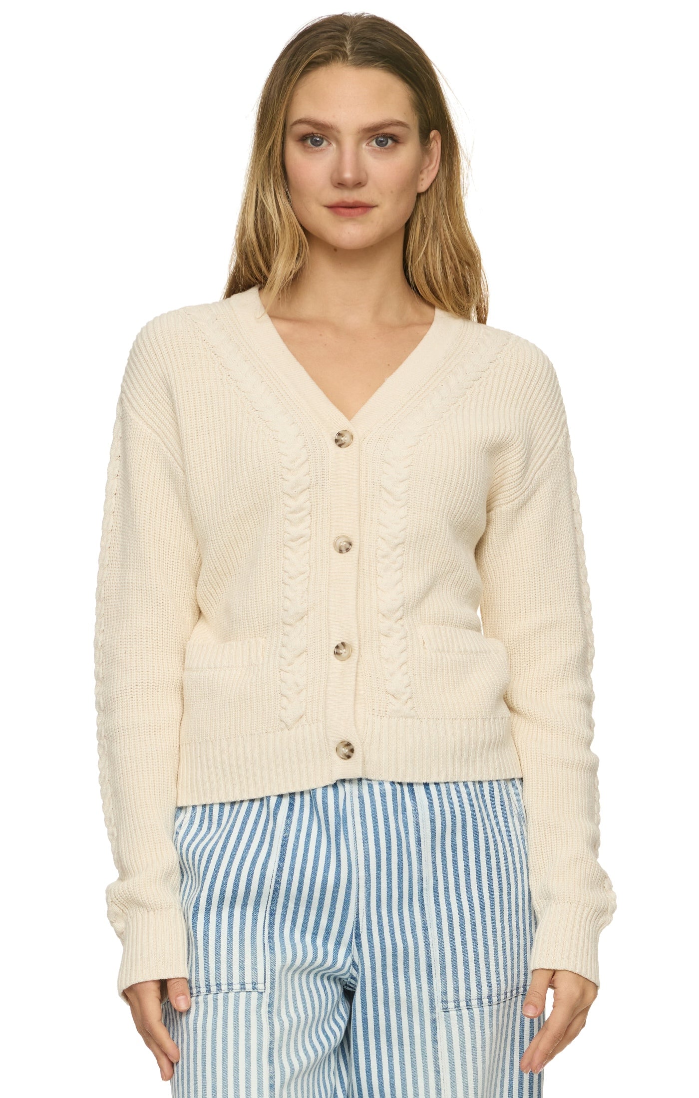 Whitney Braided Cardigan