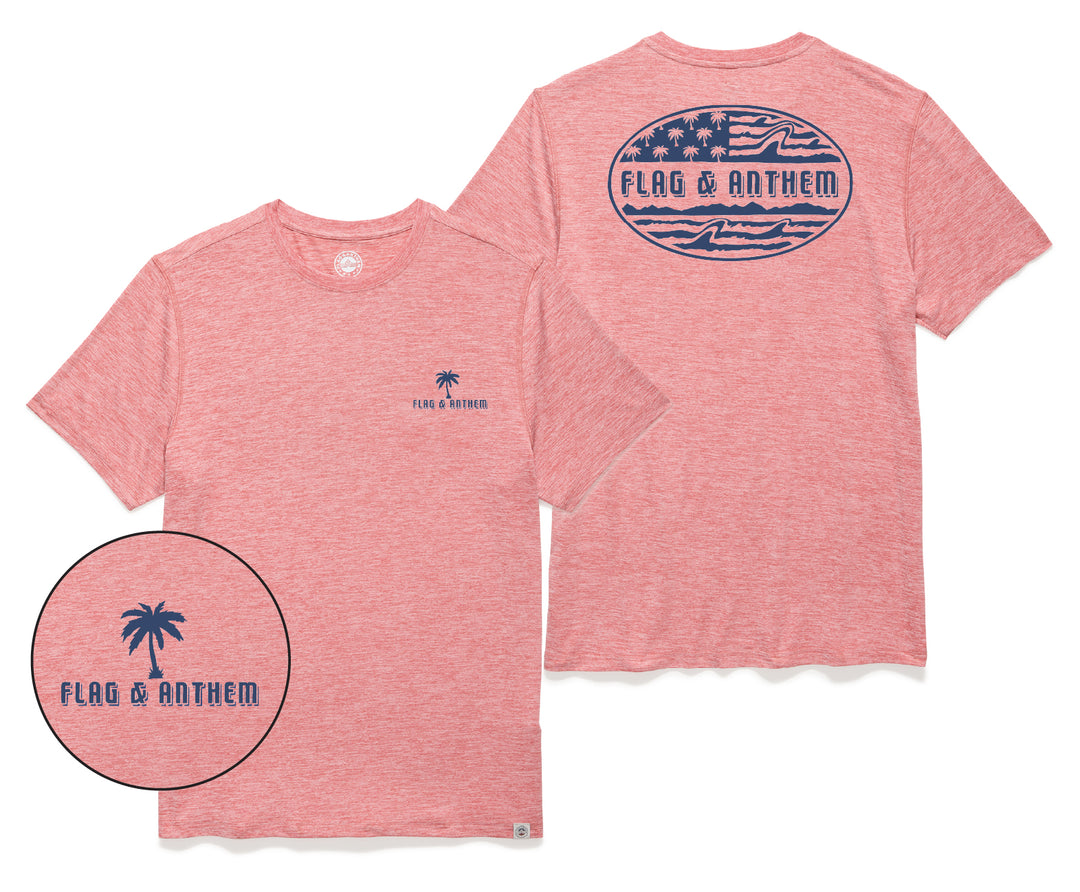Americana Palm Flag Performance Tee
