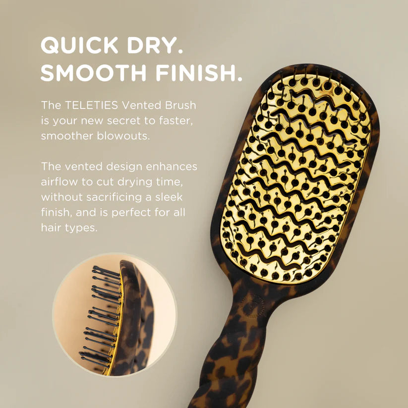 Vented Hair Brush- Tortoise