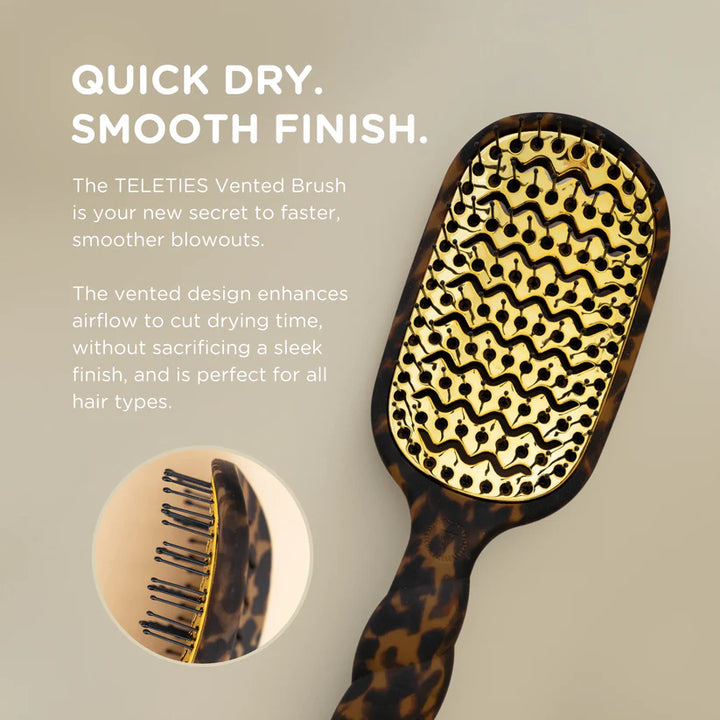 Vented Hair Brush- Tortoise