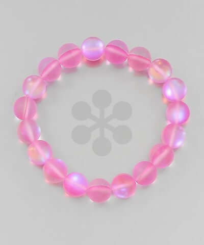 Mermaid Sea Glass Bracelet  Pink